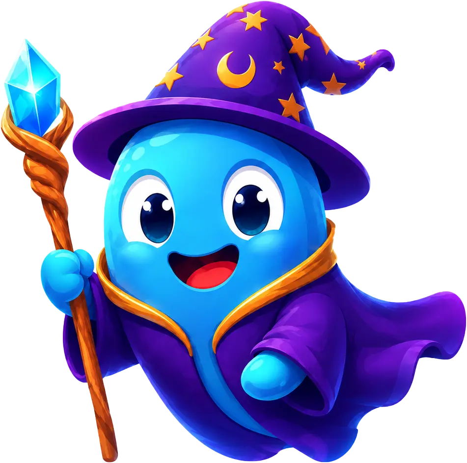 Boo, the FluentBoo vocabulary learning mascot